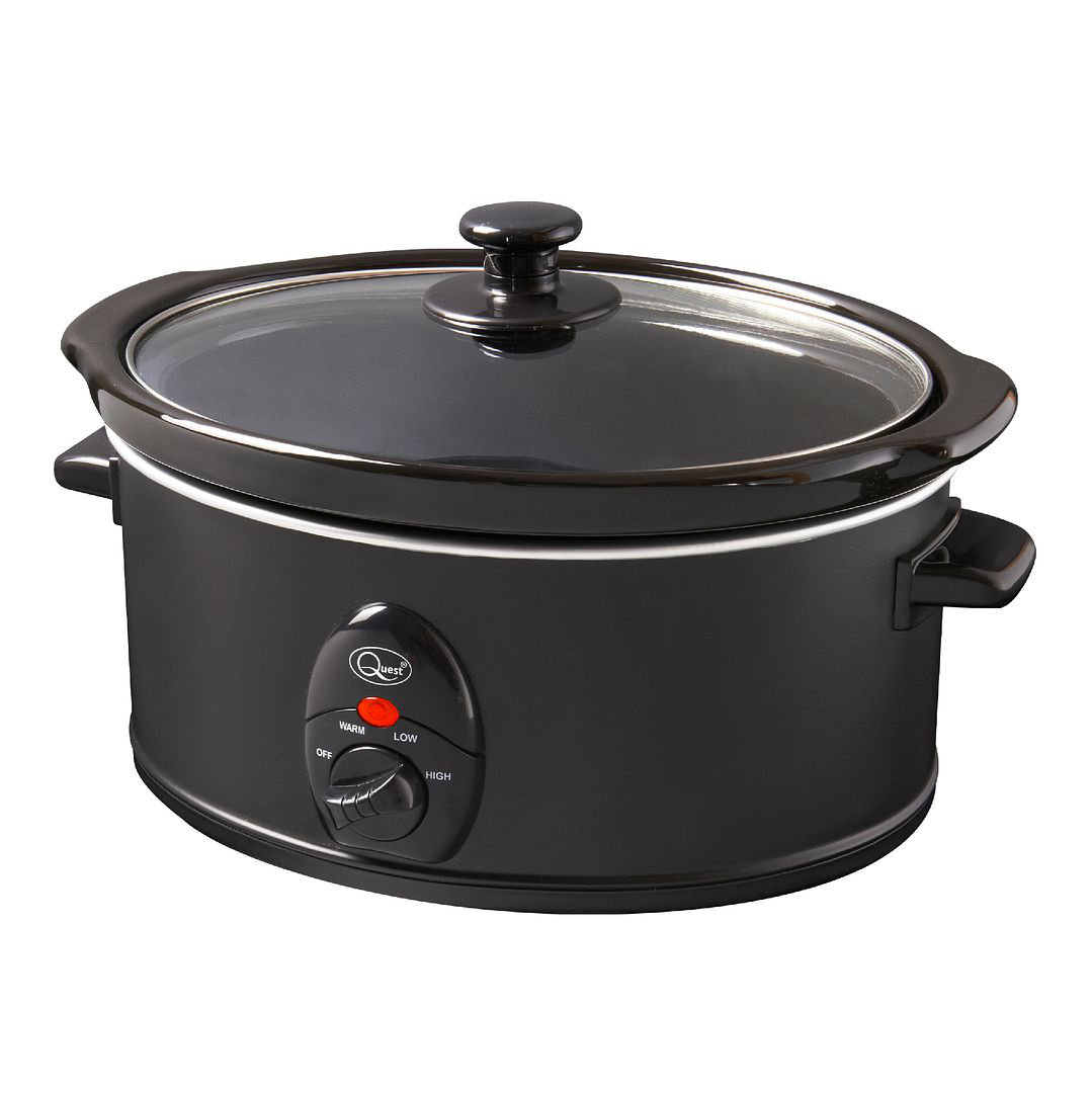black 3.5 litre slow cooker 200w