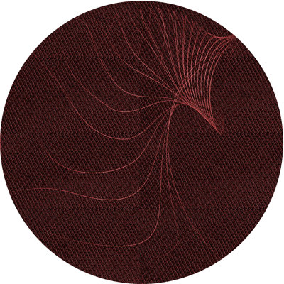 Tapis abstrait en laine marron