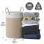 Fabric Laundry Basket with Handles-1230413956