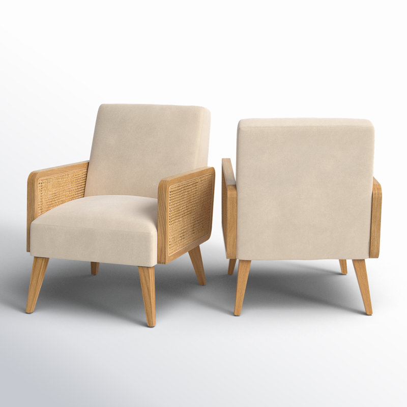 Fauteuil Esme, Velours havane