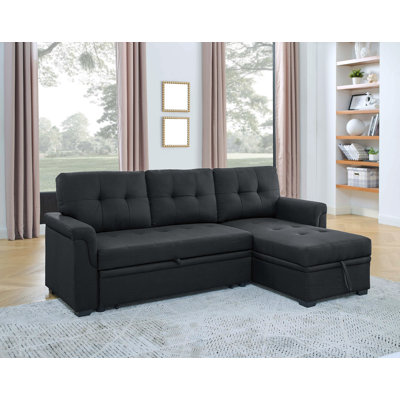 86'' Upholstered Pull-Out Sofa Bed