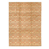 Hand Knotted Area Rug in Terracota