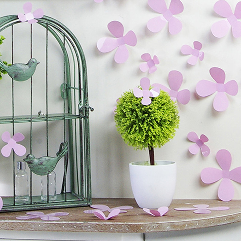 Plants & Flowers Wall Decal, Pink