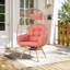 Chaises longues pivotantes de patio, chaise d'œuf en acier de rotin de Pe pour la maison