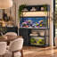 Meuble pour aquarium de 132 cm (52 ​​pouces) avec prises électriques et éclairage RVB, noir ébène