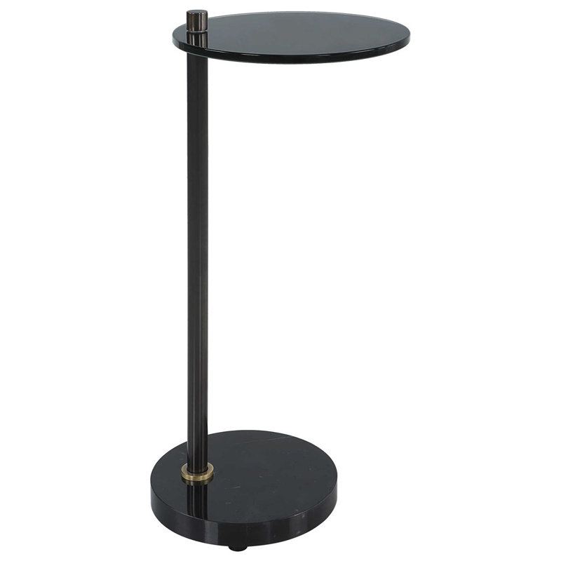 Jaquayla Glass Top End Table