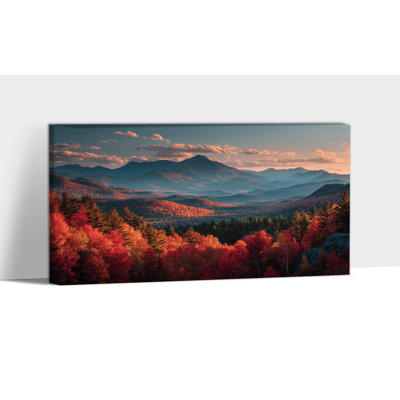 Grand art mural d'automne sur toile - images murales d'automne, œuvre d'art d'automne paysage rétro, peinture murale rustique pour le salon, décoration murale de chambre à coucher, impressions sur toile tendue encadrée, 30 po x 60 po