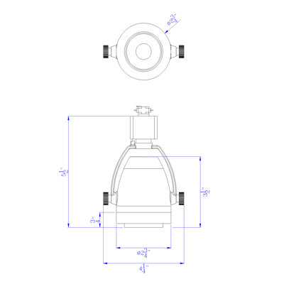 LED Adjustable Track Head