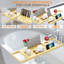 Plateau de baignoire extensible en bambou, table de bain réglable avec support pour livre et porte-verres à vin, organisateur de spa pour salle de bain à domicile