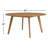 Knightly Round Teak Solid Wood Outdoor Dining Table , 60 " W 60 " D