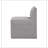 Grey Fabric Armless Chair