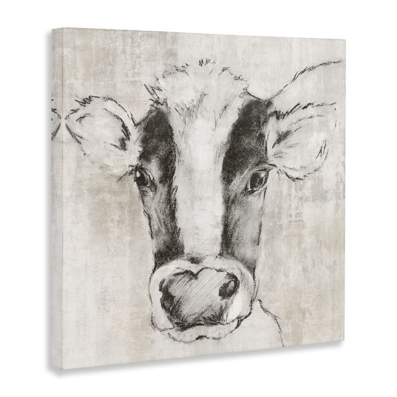  «Cow Cow», impression sur toile par Eli Jones, H 30 po x l 30 po