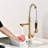 Modern Pull Down Kitchen Faucet - Stainless Steel, Single Handle, Scratch And Rust Proof, 360 Degree Swivel, 1.8Gpm Flow Sink Down, To Scratches, Spots, Rate