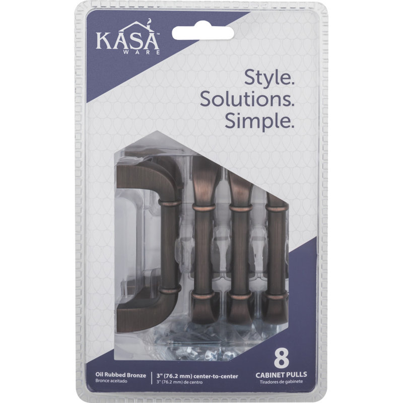 3" Center to Center Arch Pull Multipack, Brushed Oil Rubbed Bronze