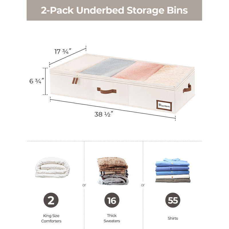 Rebrilliant Beeching ‎Natural Fiber Underbed Storage