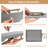 Large Wooden Serving Tray With Handles For Coffee Table And Ottoman - Rustic Farmhouse Style Wood Tray With 4 Round Coasters - Lightweight And Sturdy For Living Room Decor-576531793
