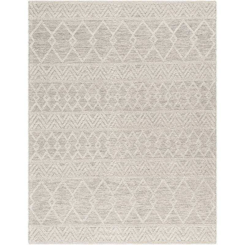 Hygge Textured Wool Hand Woven Area Rug, Rectangle 244 x 305 cm