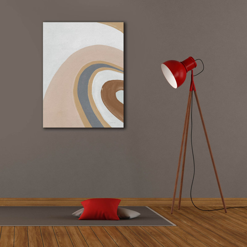 Wrought Studio 'In The Groove 1 Brown' by Danhui Nai Canvas Wall Art, H 34 po x l 26 po