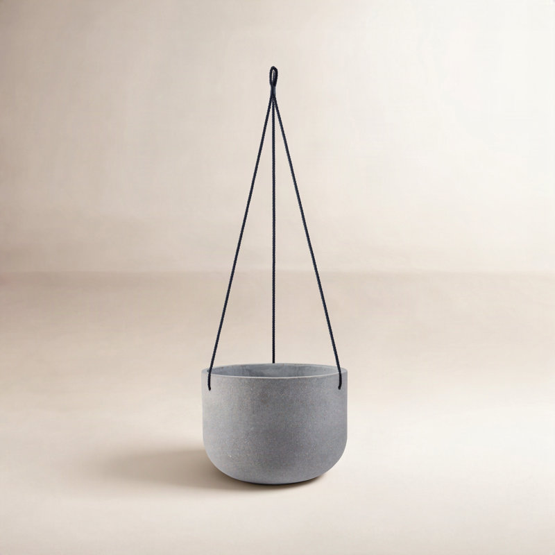 Jardinière suspendue 1 pièce McGrath, Gris clair