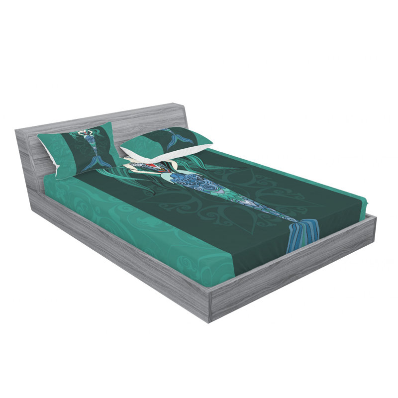 Microfiber Sheet Set, Queen Sheet Set with Fitted Sheet