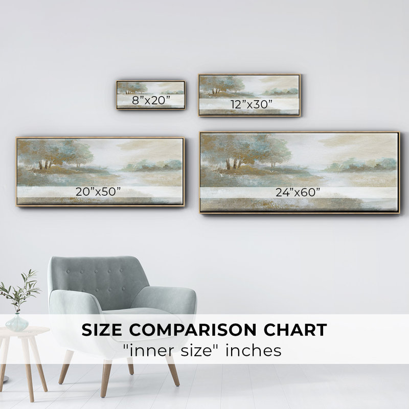 Ethereal Magic- Framed Canvas, 12" H x 30" W