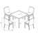 Suffern 4 - Person Premium All-Weather Wicker Patio Dining Set with Square Table