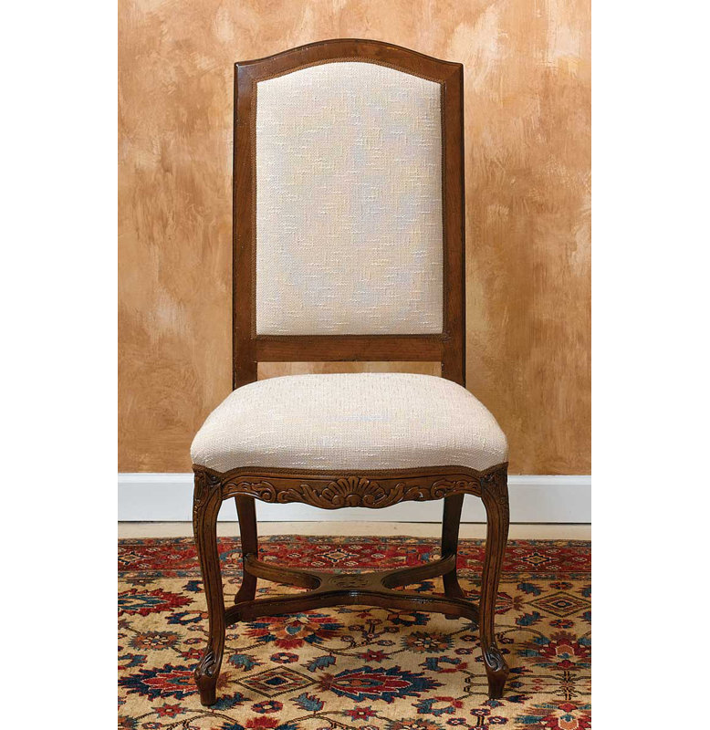Upholstered Side Chair in White