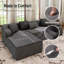 3 Seat Sectional Sofa, 267cm Wide Modern Soft Sofa Couch , No Assembly Required, For Living Room Office Apartment-235977395