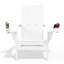 Delman High Density Polyethylene Folding Adirondack Chair With Double Cup Holder(Set Of 4)-1444439765