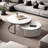 Light luxury rock panel coffee table-110977392