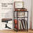 3-Tier Vinyl Record Player Stand With Album Storage, Sturdy End Table For Living Room Or Bedroom, Holds Up To 120 Records, Durable Steel Frame-2048711199
