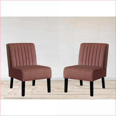 Ensemble de 2 chaises d'appoint Mid Century