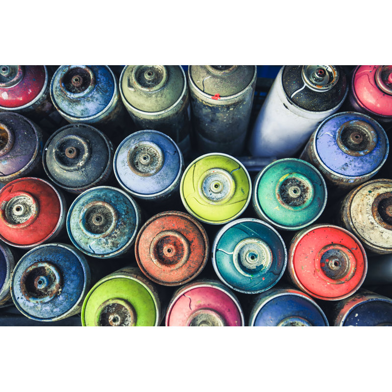 Spray Cans by Brothers_Art - Wrapped Canvas Print, 81cm H x 122cm W x 3.8cm D