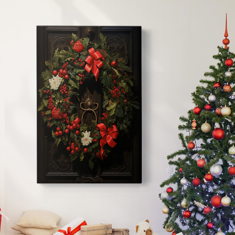 Art des Fêtes de Noël - Toile tendue avec châssis DCLxxii, H 60 po x l 40 po