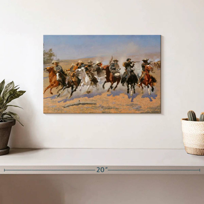 Lelar A Dash For The Timber, 8" H x 12" W