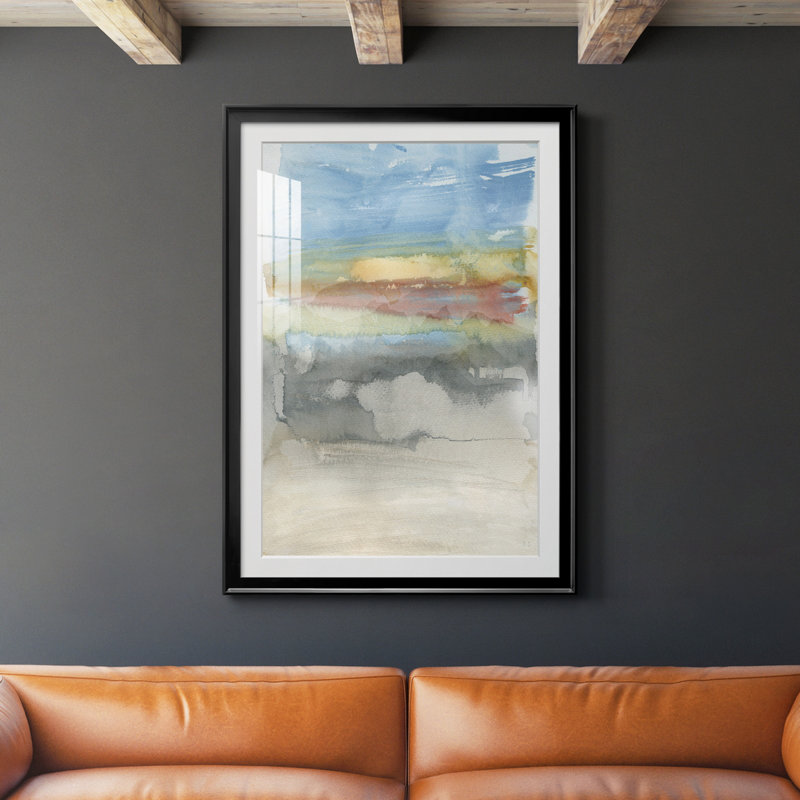 High Desert Sunset I - peinture encadrée, H 26,5 po x l 36,5 po x P 1,5 po, Noir