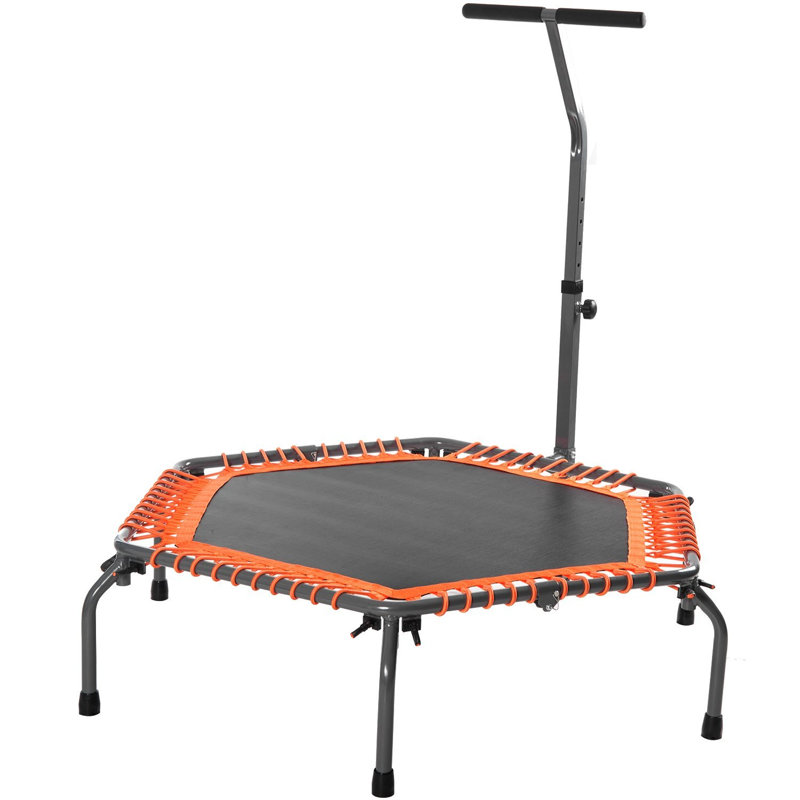 Trampoline hexagonale pour enfants avec enceinte sécuritaire, Green