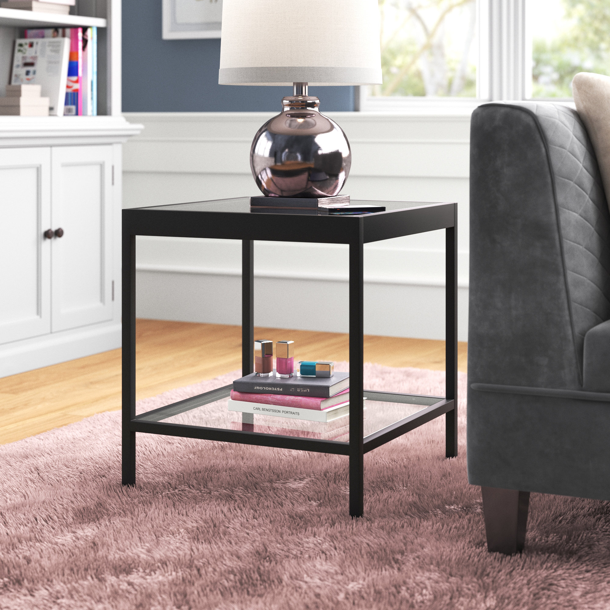 70.9" Long Sofa Table With Storage Shelves, Extra Long Console Table For Living Room