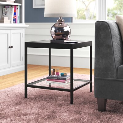 Wade Logan® Mulligan Glass Top End Table & Reviews | Wayfair