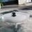 White High Gloss End Table