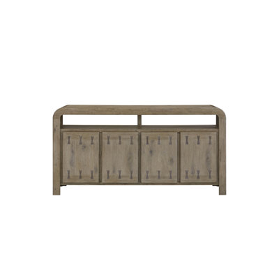 English Knotty Oak 72" Bowtie Console