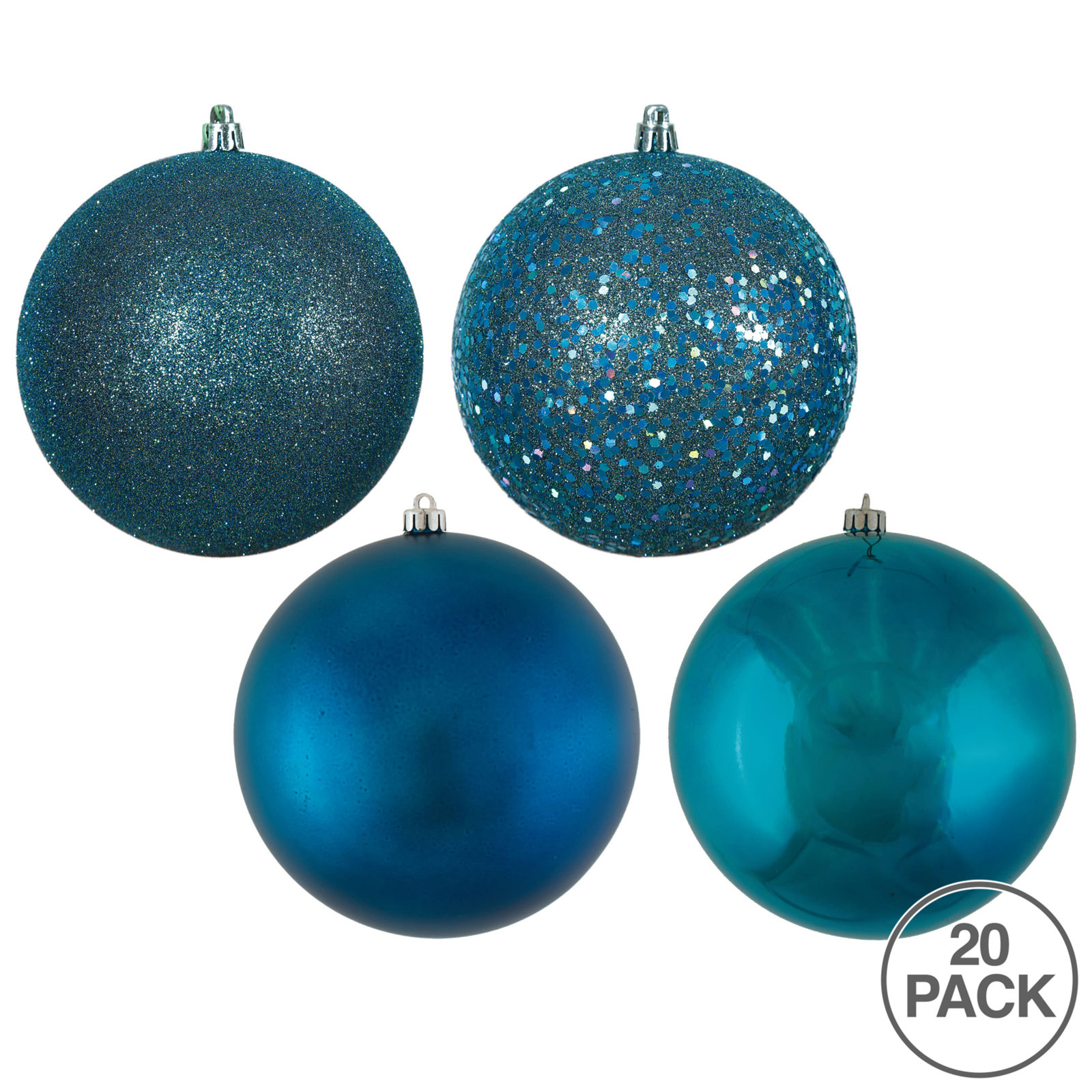 Holiday Décor Ball Ornament, Sea Blue, 2.75"
