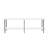 Celine 71" Console Table In White (2-Shelf)-1969966730