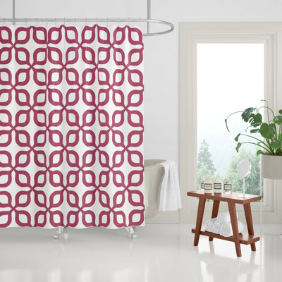 Raylan Floral Geometric Shower Curtain
