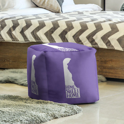 Upholstered Polyester Blend Cube