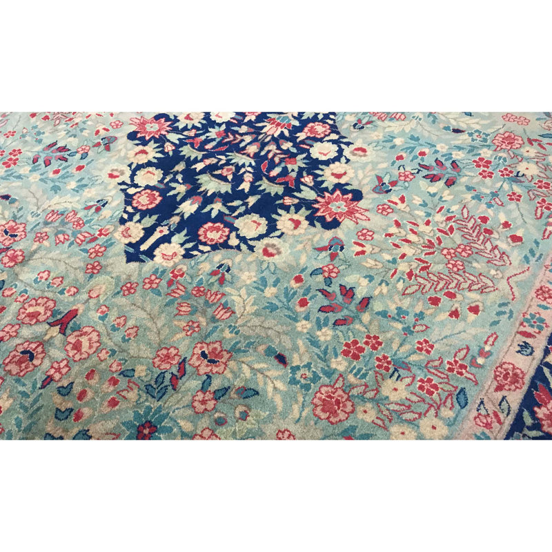 Hand-Knotted High-Quality Blue Area Rug