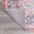 Ville Ornate Medallion Machine-Washable Terracotta/Navy Rug-1019337677
