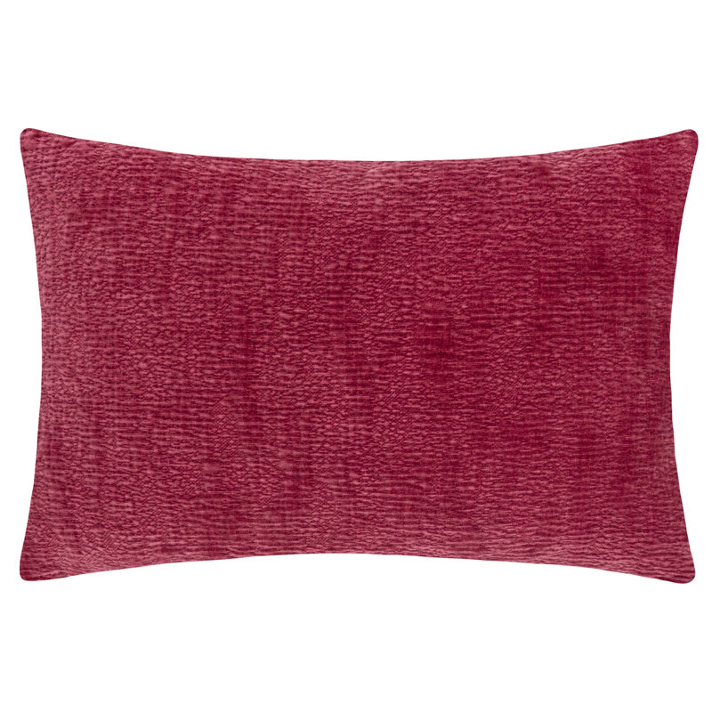 Pany Rectangular Lumbar Cushion, Burnt Red