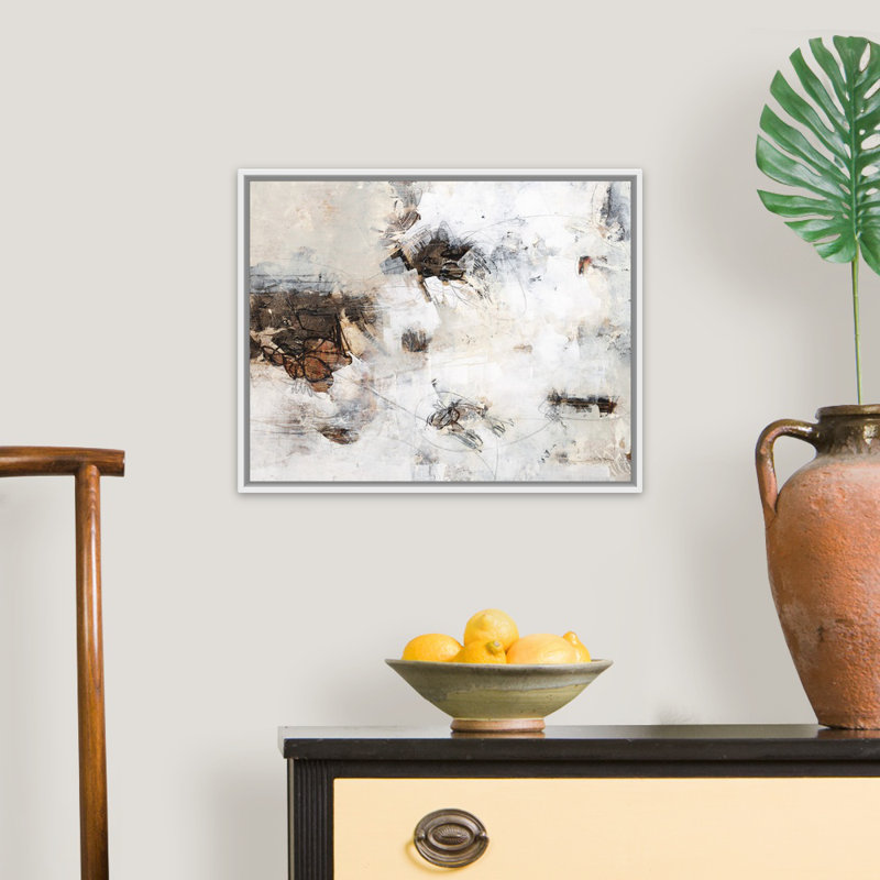 « Terra blanssée Terra » par Kari Taylor-impression, H 13 po x l 16 po x P 1,75 po, Cadre blanc