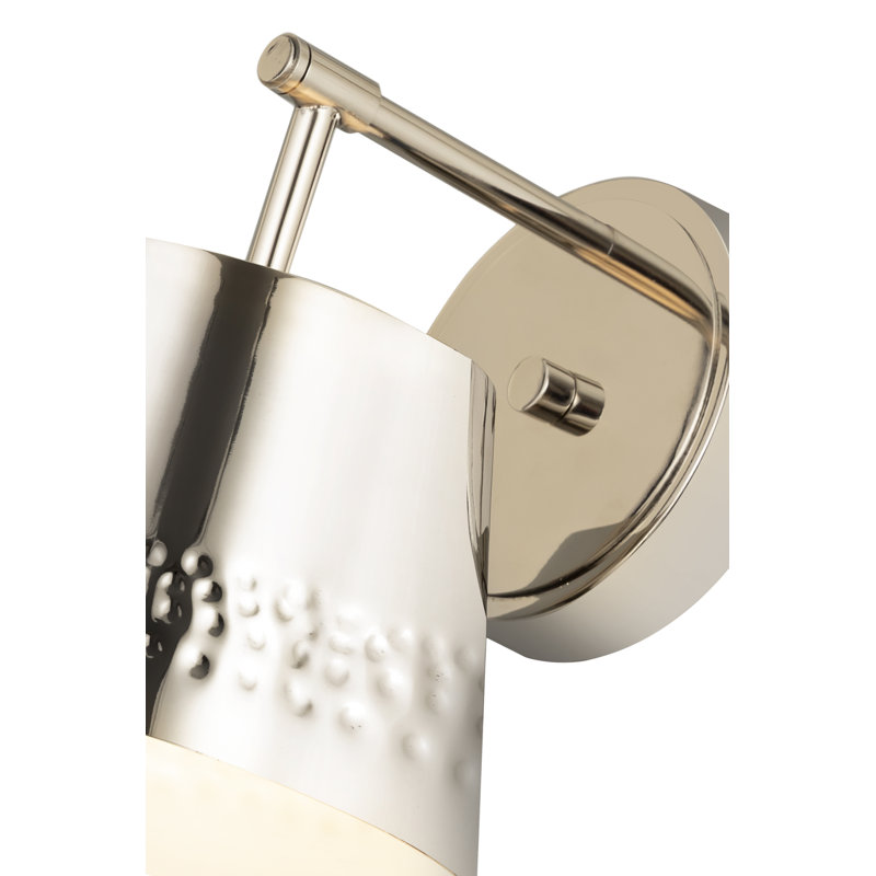 Keanya Armed Sconce, Polished Nickel